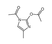 1H-Imidazol-2-ol,1-acetyl-4-methyl-,acetate (ester) (9CI) Structure