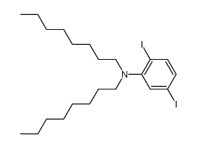 N,N-dioctyl-2,5-diiodoaniline Structure