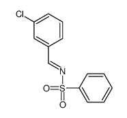 N-[(3-chlorophenyl)methylidene]benzenesulfonamide Structure