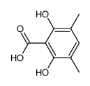 2,6-dihydroxy-3,5-dimethyl-benzoic acid Structure