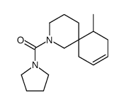 (11-methyl-2-azaspiro[5.5]undec-8-en-2-yl)-pyrrolidin-1-ylmethanone结构式