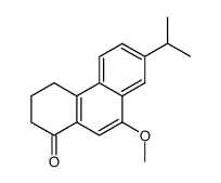 7-isopropyl-9-methoxy-3,4-dihydro-2H-phenanthren-1-one结构式