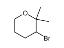 3-bromo-2,2-dimethyl-tetrahydro-pyran结构式
