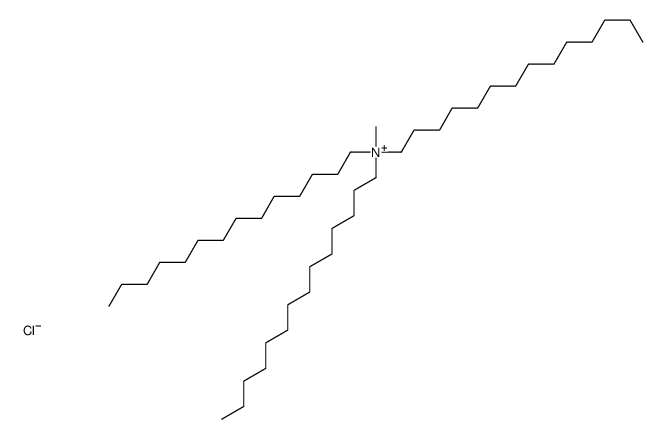 methyl-tri(tetradecyl)azanium,chloride Structure