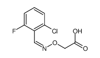 2-[(2-chloro-6-fluorophenyl)methylideneamino]oxyacetic acid Structure