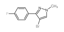 4-溴-3-(4-氟苯基)-1-甲基-1H-吡唑结构式