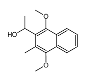 2-(1-hydroxyethyl)-1,4-dimethoxy-3-methylnaphthalene结构式