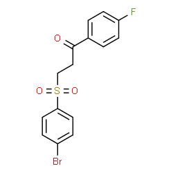 3-[(4-Bromophenyl)sulfonyl]-1-(4-fluorophenyl)-1-propanone结构式