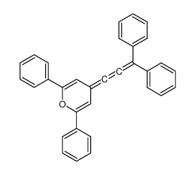 4-(3,3-diphenylpropa-1,2-dienylidene)-2,6-diphenylpyran结构式