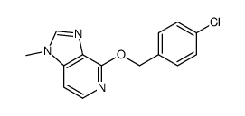 4-[(4-chlorophenyl)methoxy]-1-methylimidazo[4,5-c]pyridine结构式