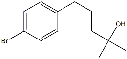 5-(4-bromophenyl)-2-methylpentan-2-ol结构式