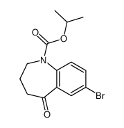 Isopropyl 7-bromo-5-oxo-2,3,4,5-tetrahydro-1H-1-benzazepine-1-car boxylate结构式