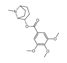 [(1R,2R,5S)-8-methyl-8-azabicyclo[3.2.1]oct-2-yl] 3,4,5-trimethoxybenz oate结构式