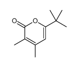 6-tert-butyl-3,4-dimethylpyran-2-one Structure
