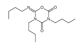 3,5-dibutyl-6-butylimino-1,3,5-oxadiazinane-2,4-dione结构式