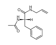 N-(N-acetyl-L-phenylalaninyl)-3-aminopropene结构式