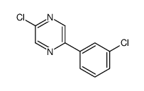 2-chloro-5-(3-chlorophenyl)pyrazine Structure