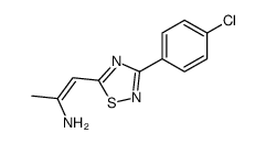 1-[3-(4-chlorophenyl)-1,2,4-thiadiazol-5-yl]prop-1-en-2-amine Structure