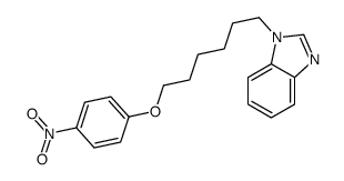 1-[6-(4-nitrophenoxy)hexyl]benzimidazole Structure