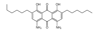 4,5-diamino-2,7-dihexyl-1,8-dihydroxyanthracene-9,10-dione Structure