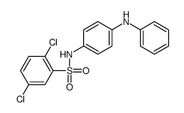 N-(4-anilinophenyl)-2,5-dichlorobenzenesulfonamide结构式