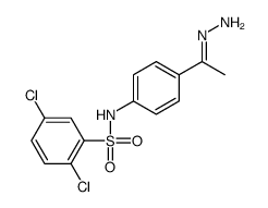 2,5-dichloro-N-(4-ethanehydrazonoylphenyl)benzenesulfonamide Structure