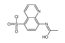 8-acetamidoquinoline-5-sulfonyl chloride Structure