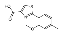 2-(2-methoxy-4-methylphenyl)-1,3-thiazole-4-carboxylic acid Structure