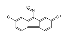 2,7-dichloro-9-diazofluorene Structure