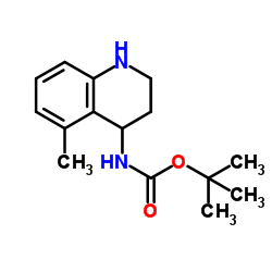 2-Methyl-2-propanyl (5-methyl-1,2,3,4-tetrahydro-4-quinolinyl)carbamate Structure