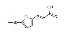 3-(5-trimethylsilylfuran-2-yl)prop-2-enoic acid Structure