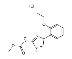 [4-(2-Ethoxy-phenyl)-4,5-dihydro-1H-imidazol-2-yl]-carbamic acid methyl ester; hydrochloride Structure