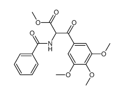methyl 2-benzamido-3-oxo-3-(3,4,5-trimethoxyphenyl)propanoate Structure