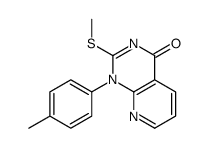 1-(4-methylphenyl)-2-methylsulfanylpyrido[2,3-d]pyrimidin-4-one结构式