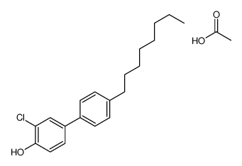 acetic acid,2-chloro-4-(4-octylphenyl)phenol Structure