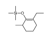 (2-ethyl-6-methylcyclohexen-1-yl)oxy-trimethylsilane结构式