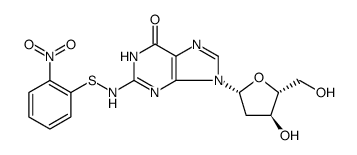 Guanosine, 2'-deoxy-N-[(2-nitrophenyl)thio] Structure