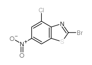 2-bromo-4-chloro-6-nitrobenzothiazole结构式