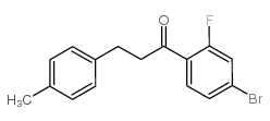 4'-BROMO-2'-FLUORO-3-(4-METHYLPHENYL)PROPIOPHENONE structure