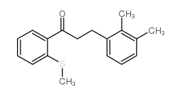 3-(2,3-DIMETHYLPHENYL)-2'-THIOMETHYLPROPIOPHENONE structure