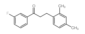 3-(2,4-DIMETHYLPHENYL)-3'-FLUOROPROPIOPHENONE结构式