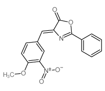5(4H)-Oxazolone,4-[(4-methoxy-3-nitrophenyl)methylene]-2-phenyl- picture