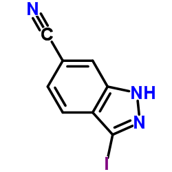 3-Iodo-1H-indazole-6-carbonitrile Structure