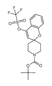 tert-butyl 4-(trifluoromethylsulfonyloxy)spiro[chromene-2,4'-piperidine]-1'-carboxylate Structure