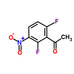 1-(2,6-Difluoro-3-nitrophenyl)ethanone结构式