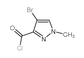 4-bromo-1-methylpyrazole-3-carbonyl chloride Structure