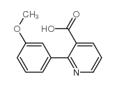 2-(3-methoxyphenyl)pyridine-3-carboxylic acid structure