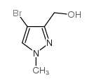 (4-溴-1-甲基-3-吡唑基)甲醇结构式