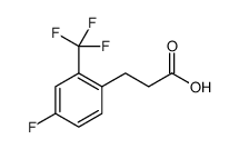 Benzenepropanoic acid, 4-fluoro-2-(trifluoromethyl)结构式