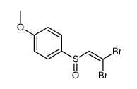 1-(2,2-dibromoethenylsulfinyl)-4-methoxybenzene结构式